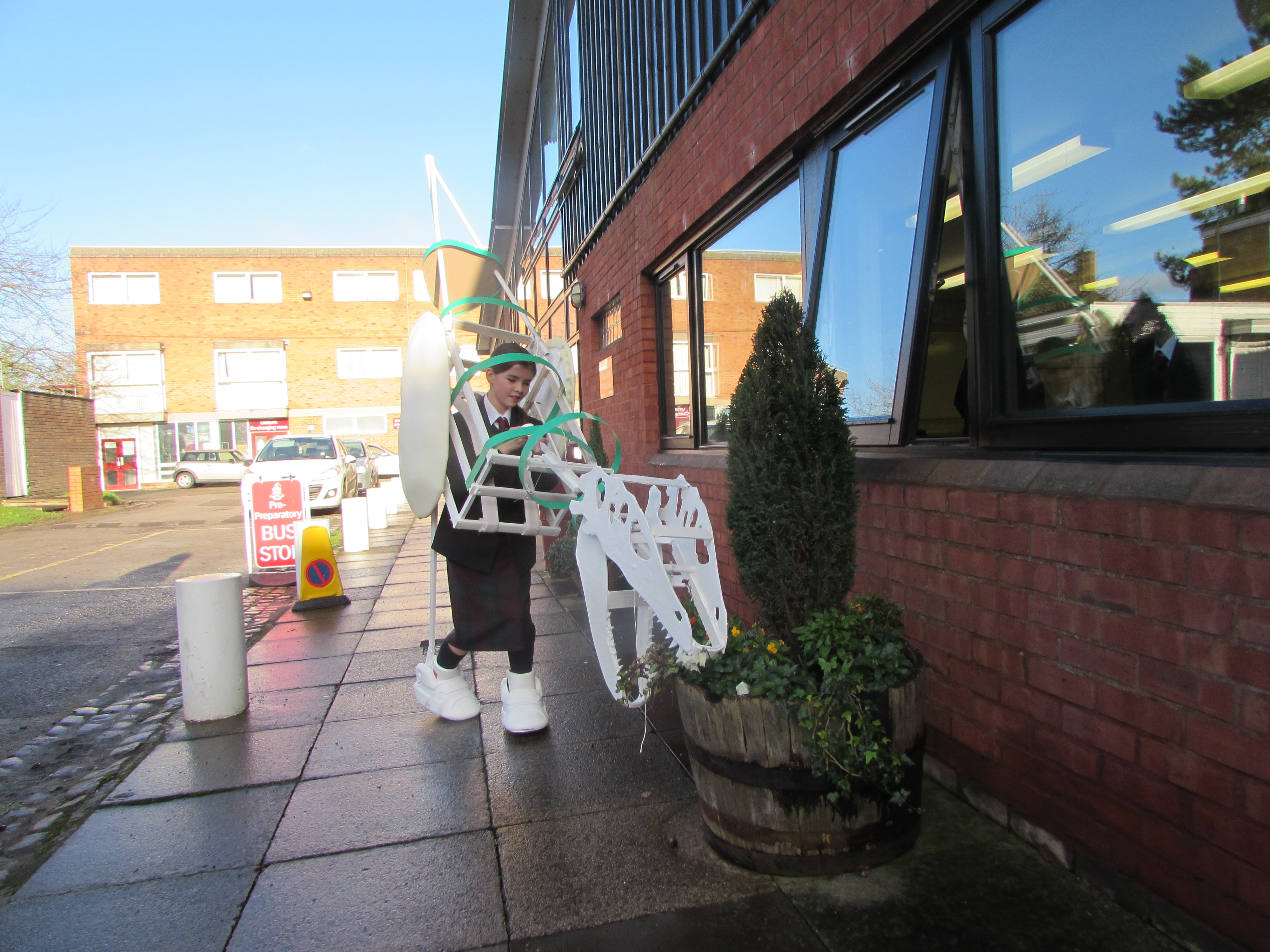 Making the Jabberwocky for the Prep School Production of Alice